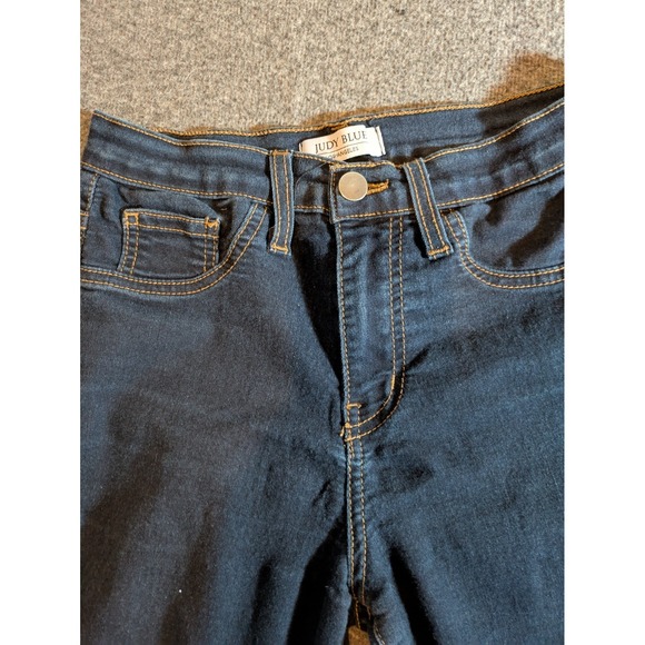 Judy Blue Jegging Womens 5/27 Mid Rise Skinny Fit Stretch Dark Wash Made In USA - Picture 5 of 9